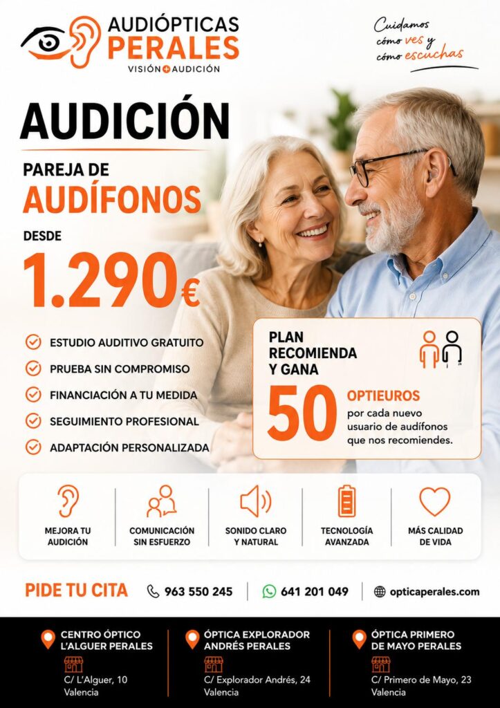 ofertas audífonos valencia ópticas perales